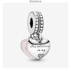 Pandora Mother & Daughter Hearts Dangle Charm